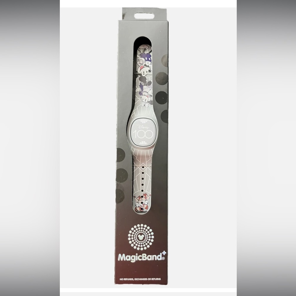 New Disney Parks 2023 100 Years Mickey Minnie Chip Dale Magic Band Plus